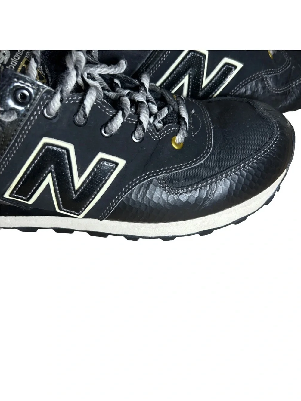 New Balance Shoes-2013 574 Year Of The Snake Black Gold Glow Men’s Size 11.5